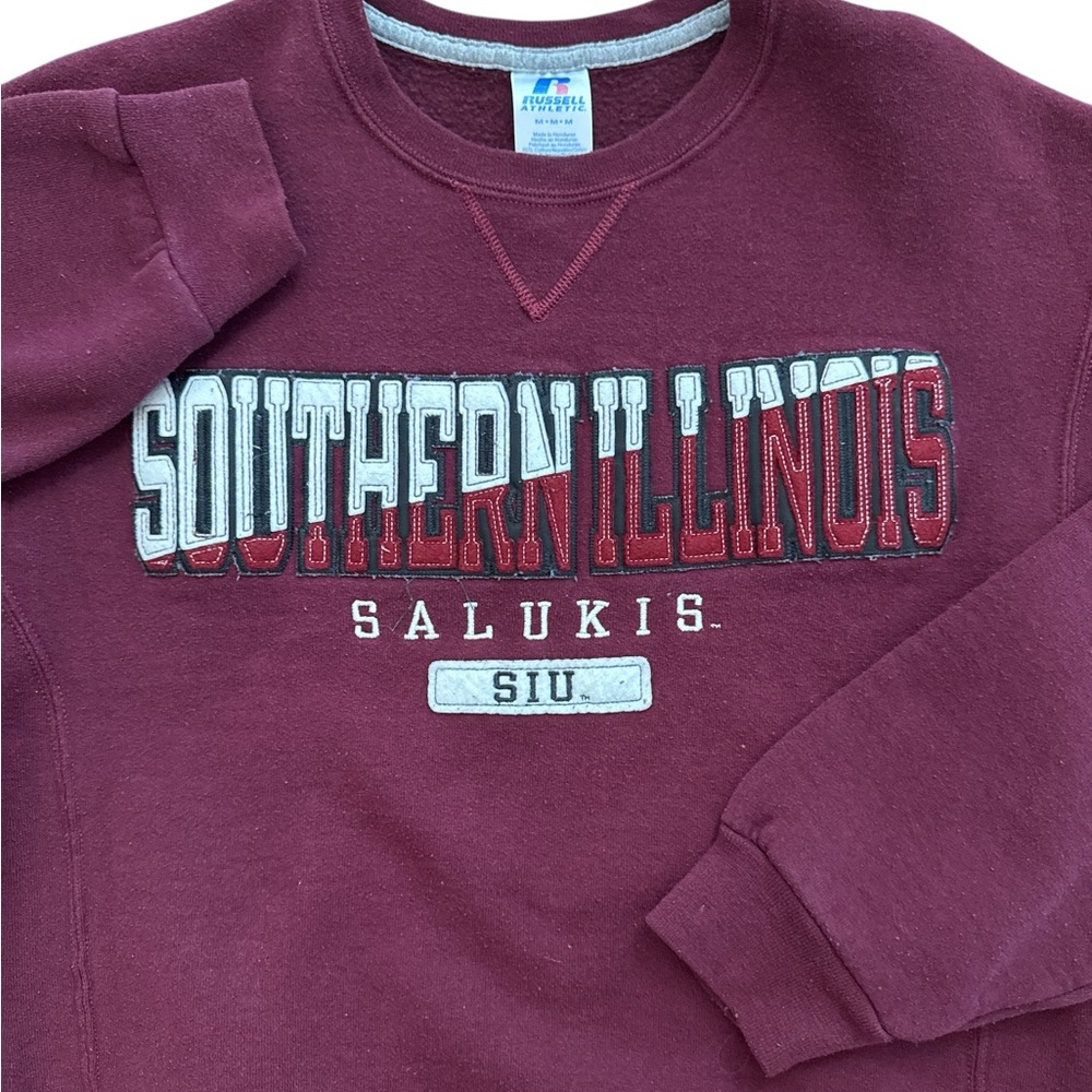 Southern Illinois‎ Salukis Russell Athletic Women’s Sweatshirt Size M Y2K NCAA